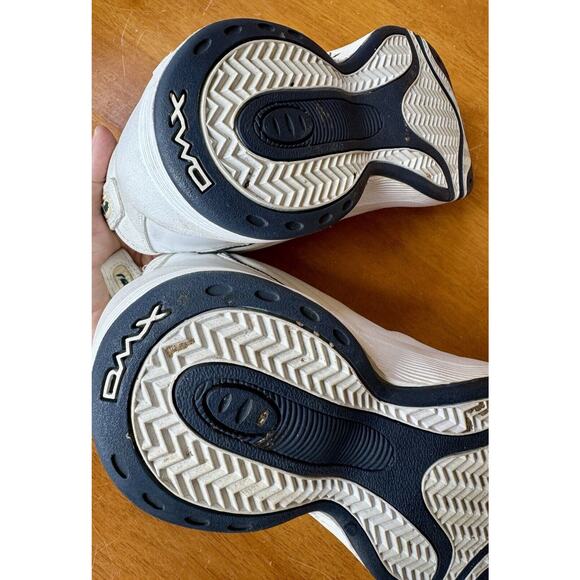 Vintage Reebok High Top DMX Basketball Shoes RB007 WFC Men's 7 White Blue - Picture 2 of 13